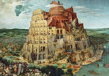Пазл Clementoni 1500 деталей: Брейгель. Вавилонская башня