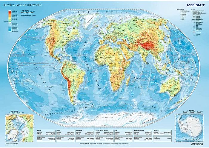 Пазл Trefl 1000 деталей: Физическая карта мира