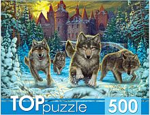 Пазл TOP Puzzle 500 деталей: Волки и снежный замок