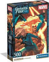 Пазл Clementoni 500 деталей: Фантастическая четверка. Марвел
