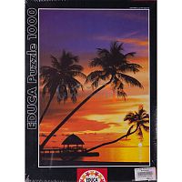 Пазл пейзаж 1000 деталей Educa: Закат на Мальдивах