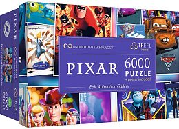 Пазл Trefl 6000 деталей: Персонажи мультфильмов Pixar