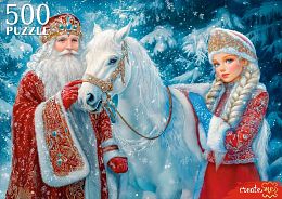 Пазл Рыжий Кот 500 деталей: Новогодние чудеса