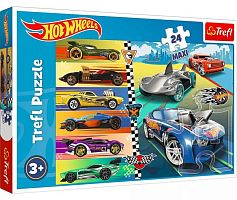 Пазл Maxi Trefl 24 деталей: Быстрые машинки Hot Wheels