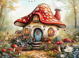 Пазл Алма мини 150 деталей. Лесной домик