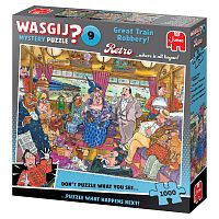 Пазл Jumbo 1000 деталей: Wasgij. Ограбление поезда! (Mystery 9)
