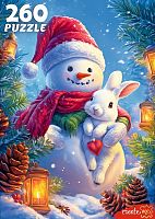 Пазл Рыжий Кот 260 деталей: Снеговик