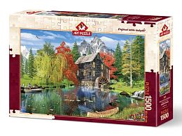 Пазл Art Puzzle 1500 деталей: Рыбалка рядом с мельницей