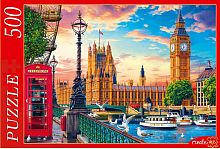 Пазл Рыжий Кот 500 деталей: Лондон. Вестминстерский дворец