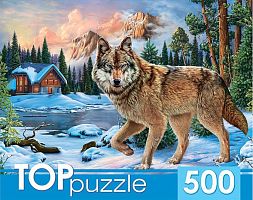 Пазл TOP Puzzle 500 деталей: Зимний волк
