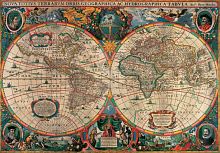 Пазл Pomegranate 1000 деталей: Х.Хондиус Античная карта мира