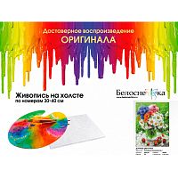 Картина по номерам Белоснежка: Дачные цветочки