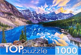 Пазл TOP Puzzle 1000 деталей: Канада. Рассвет над озером Морейн