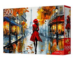 Пазл Рыжий Кот 500 деталей: Девушка в Париже