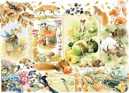 Пазл Cobble Hill 1000 деталей: Дневник природы. Осень