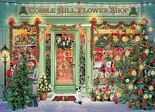 Пазл Cobble Hill 1000 деталей: Рождественский цветочный магазин