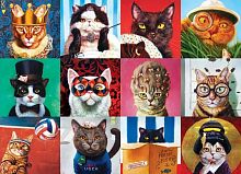 Пазл Eurographics 1000 деталей: Смешные кошки, Lucia Heffernan