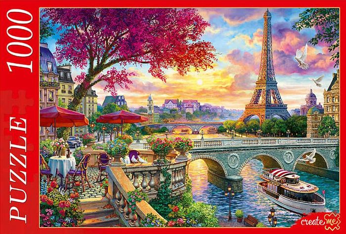 Пазл Рыжий Кот 1000 деталей: Париж