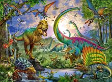 Пазл Ravensburger 200 деталей: Мир динозавров