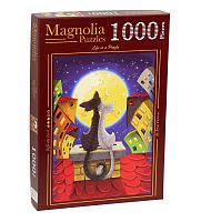 Пазл Magnolia 1000 деталей: Кошки на крыше