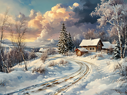 Пазл Алма деревянный 500 деталей. Волшебство природы. Снежная околица