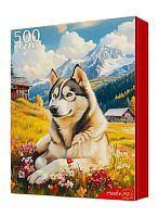 Пазл Рыжий Кот 500 деталей: Собака в горах