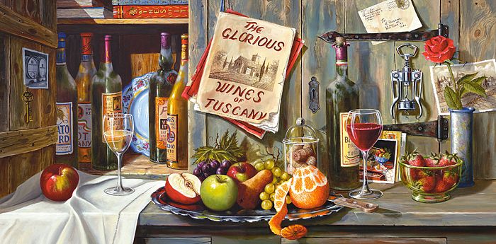Пазл Castorland 4000 деталей: Натюрморт Вино и фрукты