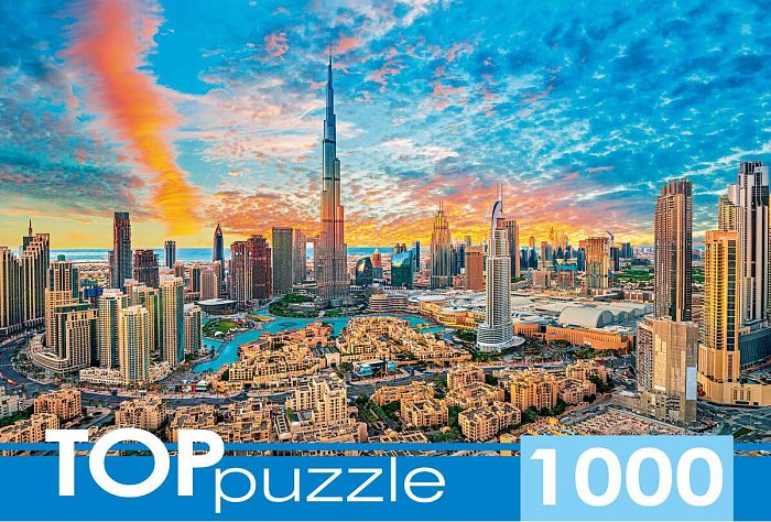 Пазл TOP Puzzle 1000 деталей: Закат в Дубае