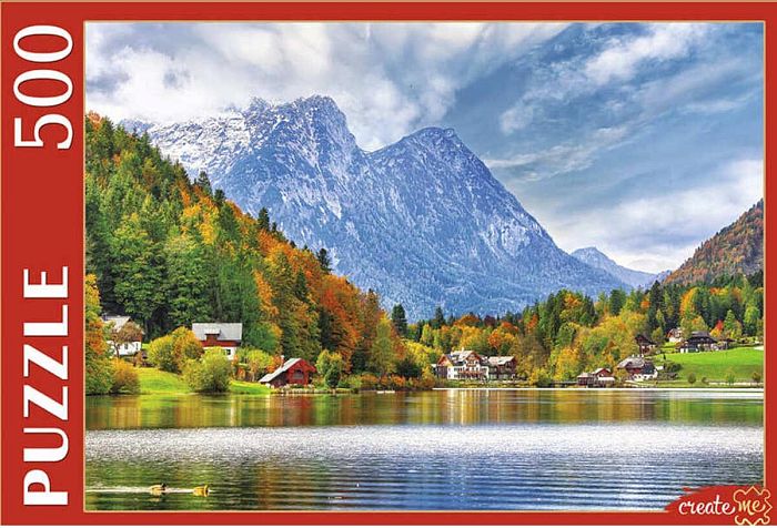 Пазл Рыжий Кот 500 деталей: Австрия. Озеро Грундльзе
