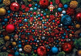 Пазл Clementoni 1000 деталей: Рождественские украшения