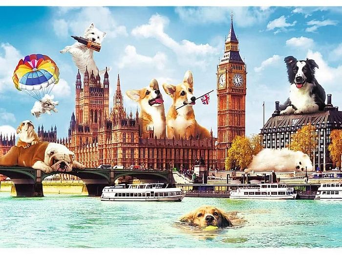 Пазл Trefl 1000 деталей: Собаки в Лондоне