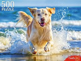 Пазл Рыжий Кот 500 деталей: Щенок на море
