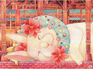 Пазл Pintoo 1200 деталей: Cotton Lion. Спокойной ночи, кролик