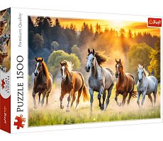 Пазл Trefl 1500 деталей: Дикие лошади