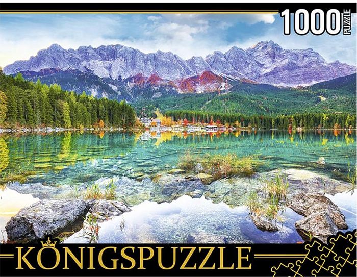 Пазл Konigspuzzle 1000 деталей: Германия. Озеро Айбзее