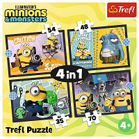 Пазл Trefl 35#48#54#70 деталей: Новые приключения миньонов