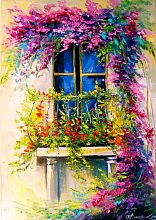 Пазл Enjoy 1000 деталей: Цветущий балкон