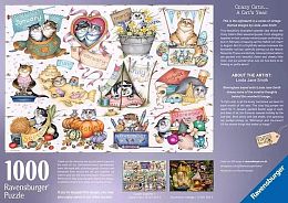 Пазл Ravensburger 1000 деталей: Vintage №18. Безумные кошки - Год кошек