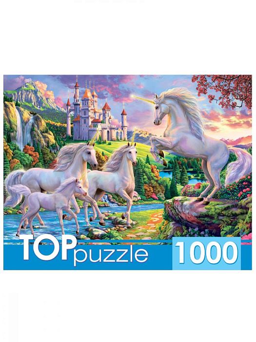 Пазл TOP Puzzle 1000 деталей: Сказочный мир единорогов
