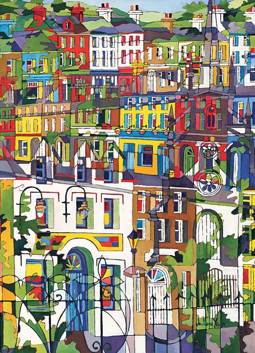 Пазл Cobble Hill 1000 деталей: Разноцветная улица