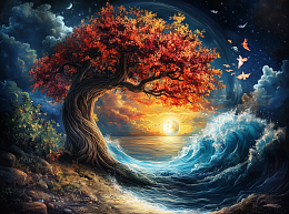 Пазл Алма мини 150 деталей. Ночь у моря