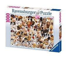 Пазл Ravensburger 1000 деталей: Изобилие собак