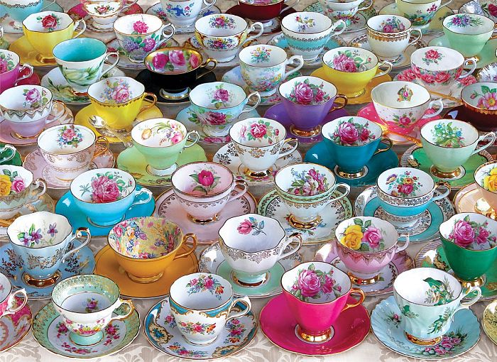 Пазл Eurographics 1000 деталей: Коллекция чайных чашек