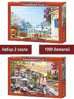 Набор Castorland 1000 деталей: Кафе на побережье, 2 шт