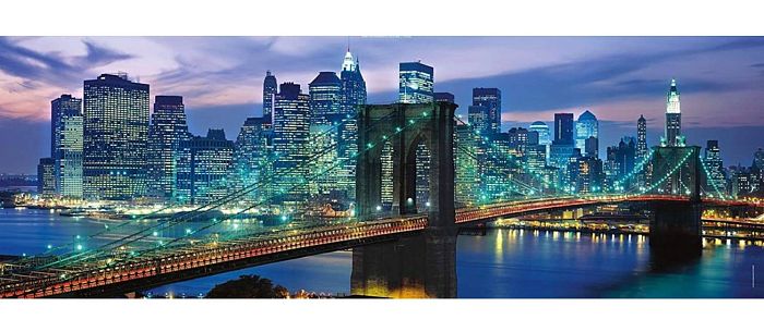 Пазл Clementoni 1000 деталей:  Бруклинский мост. Нью-Йорк