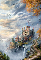 Пазл деревянный Алма 1000 ПРЕМИУМ деталей. Сказочный мир. Дорога к замку