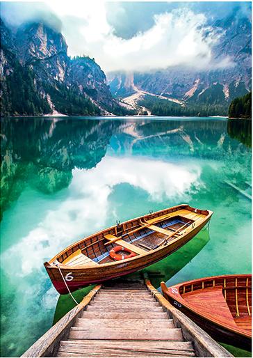 Пазл Степ 560 деталей: Италия. Озеро Брайес