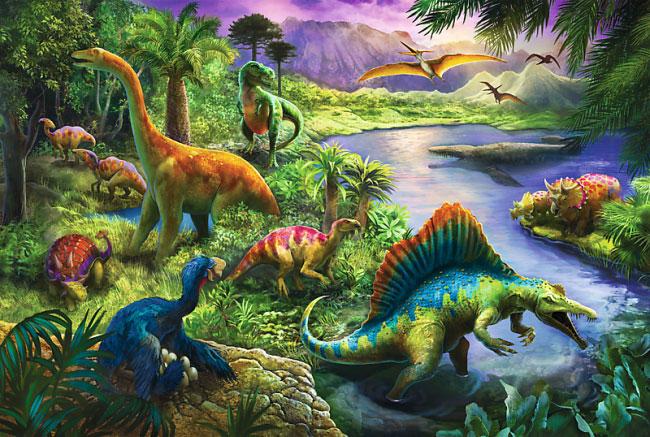 Пазл Trefl 260 деталей: Динозавры