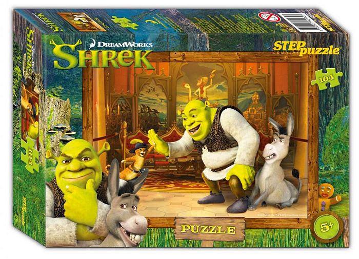 Пазл Степ 104 деталей: Shrek