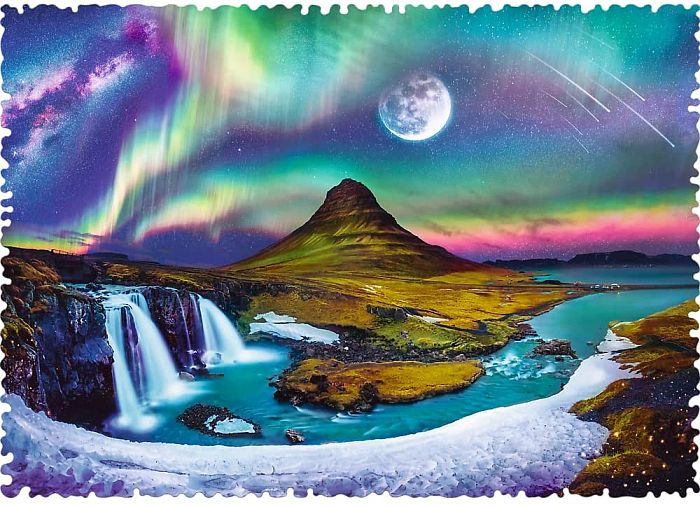 Пазл Trefl 600 деталей: Северное сияние над Исландией
